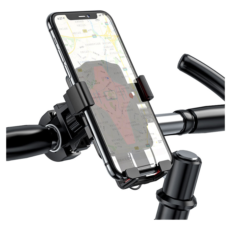 Support Vélo Moto HOCO CA73, 4,5 pouces - 7 pouces, Noir Rouge
