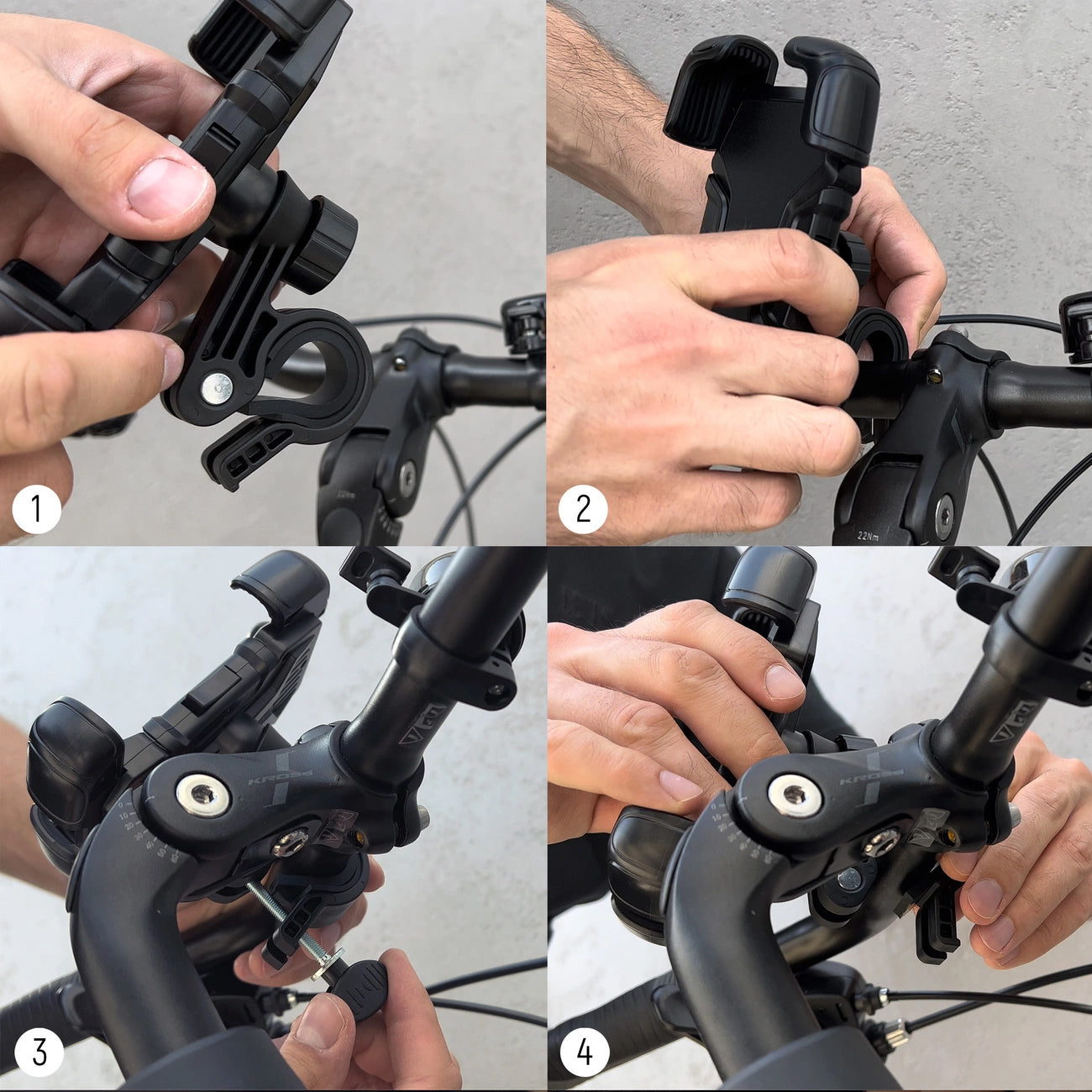 Fahrrad- und Motorradhalter WZK WBHBK6, Universal, Schwarz
