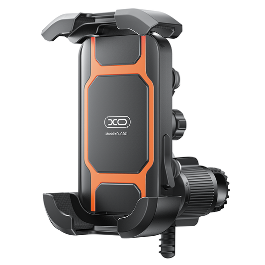 Support Vélo Moto XO Design C201, 4,5 pouces - 7 pouces, Noir Orange