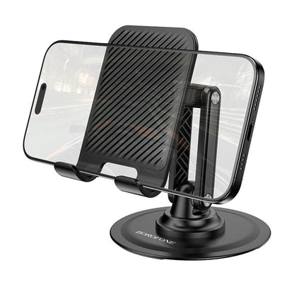 Support de bureau Borofone BH128 Admirado, 4,5 pouces - 7 pouces, Noir
