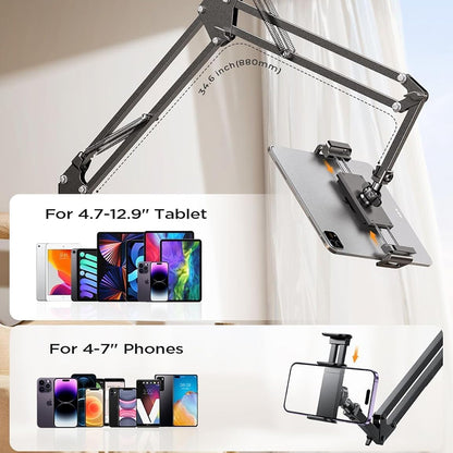 Support de Bureau Lisen pour Téléphone / Tablette, 4.7 pouces - 12.9 pouces, Noir YL0223060007