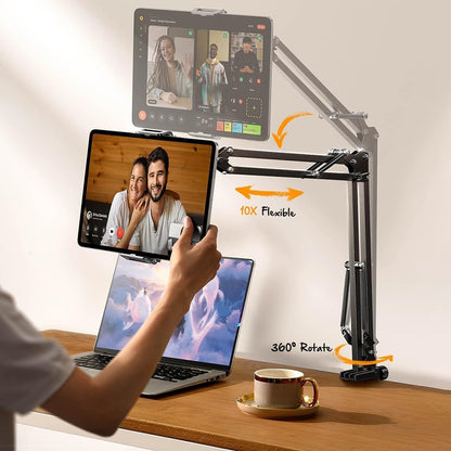 Support de Bureau Lisen pour Téléphone / Tablette, 4.7 pouces - 12.9 pouces, Noir YL0223060007