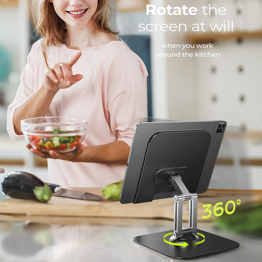 Support de bureau Lisen Q18 pour téléphone / tablette, 4.7 pouces - 12.9 pouces, Noir YL0423120002