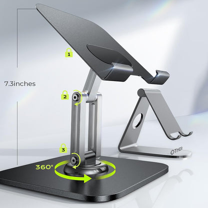 Support de bureau Lisen Q18 pour téléphone / tablette, 4.7 pouces - 12.9 pouces, Noir YL0423120002