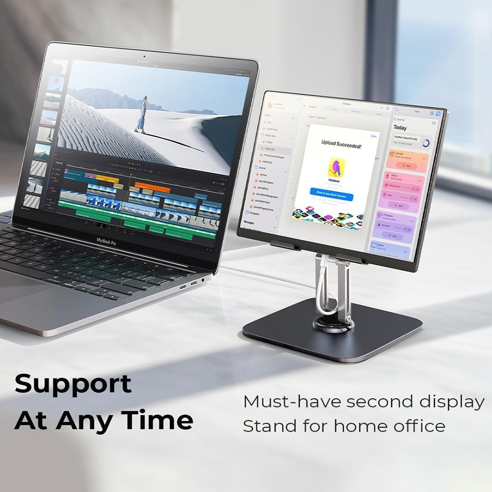 Support de bureau Lisen Q18 pour téléphone / tablette, 4.7 pouces - 12.9 pouces, Noir YL0423120002