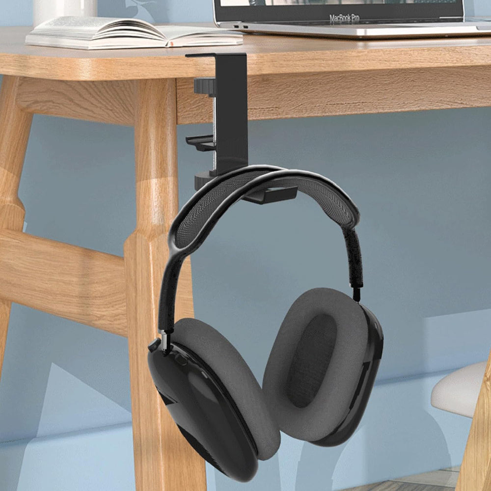 Supporto da scrivania Techsuit DH2 per cuffie / borsa, Nero