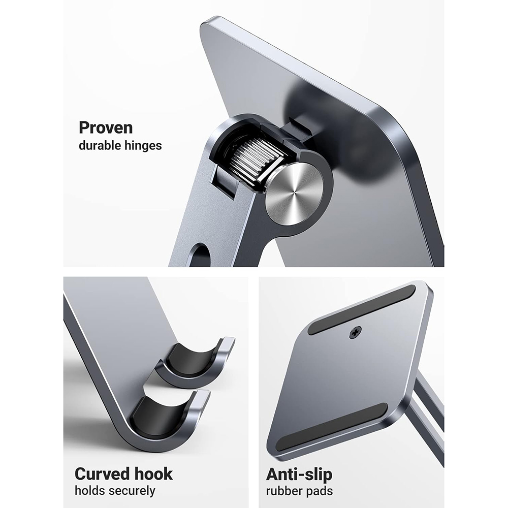 UGREEN LP134 Schreibtischhalterung für Telefon / Tablet, 6,1 Zoll - 12,9 Zoll, Grau, Wiederverpackt