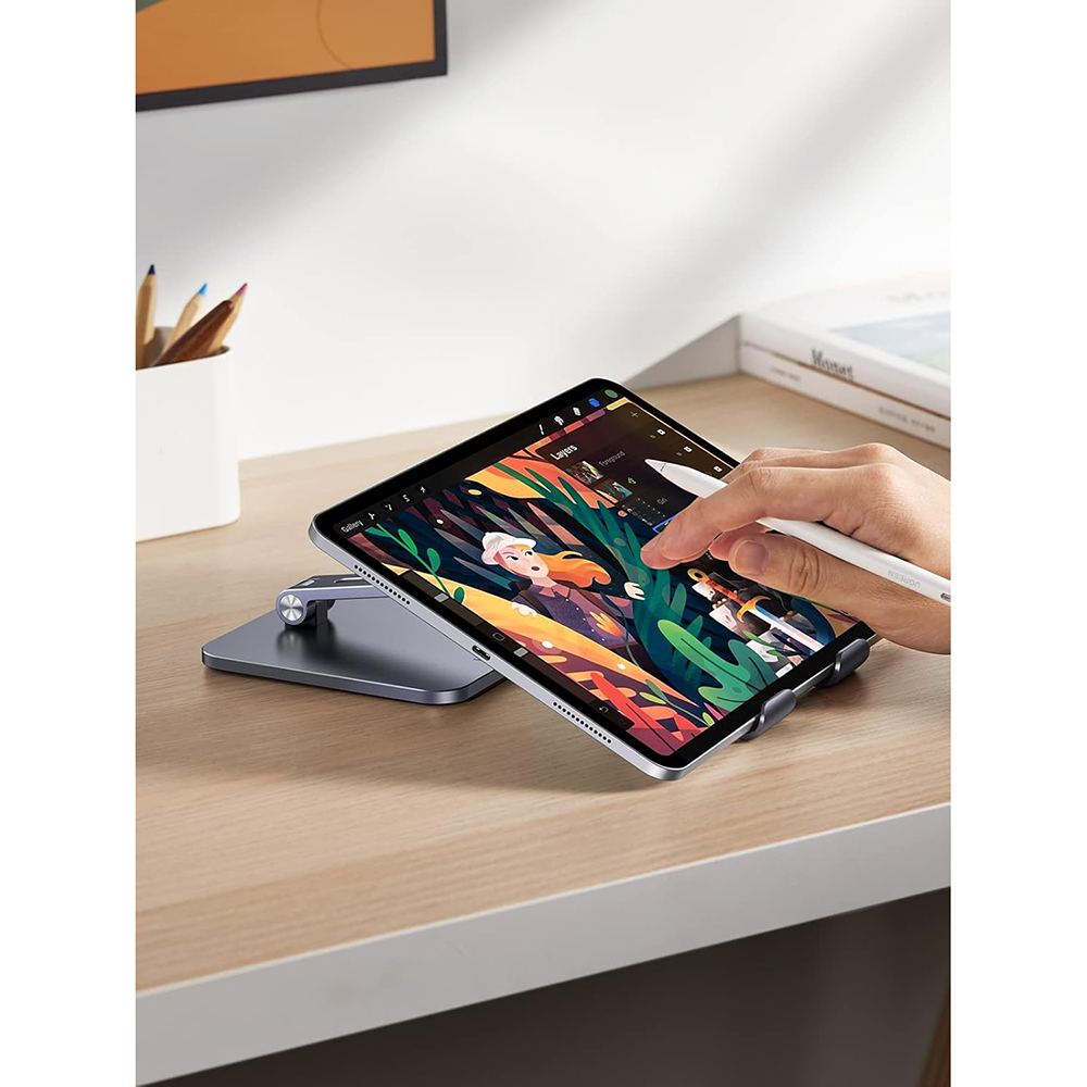 UGREEN LP134 Schreibtischhalterung für Telefon / Tablet, 6,1 Zoll - 12,9 Zoll, Grau, Wiederverpackt