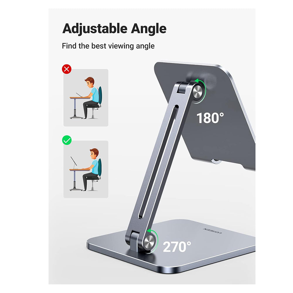 Support de bureau UGREEN LP134, 6.1 pouces - 12.9 pouces, Gris