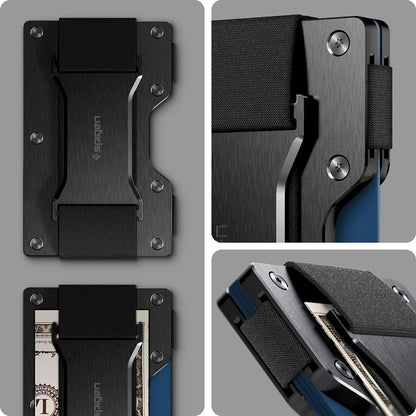 Supporto con Protezione RFID Spigen S per Carte di Pagamento, Nero AMP02898