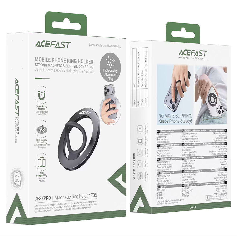 Supporto Anello Acefast E35, Universale, Nero