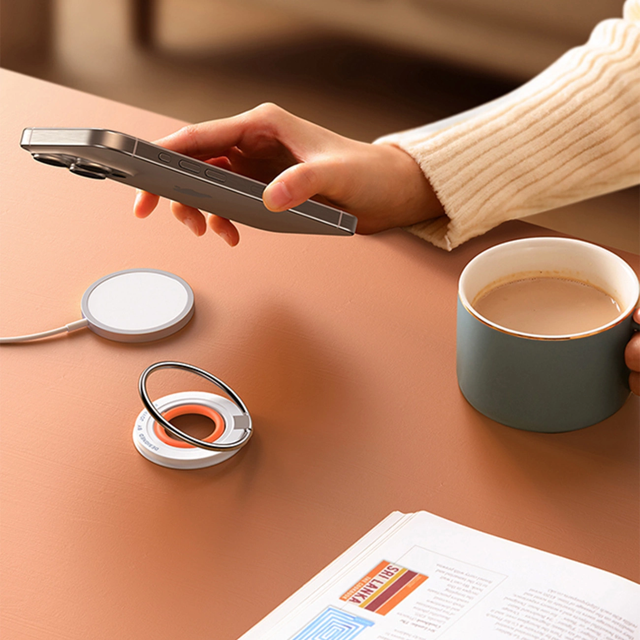 Joyroom JR-ZS383 Ringhalter, Universal, Orange