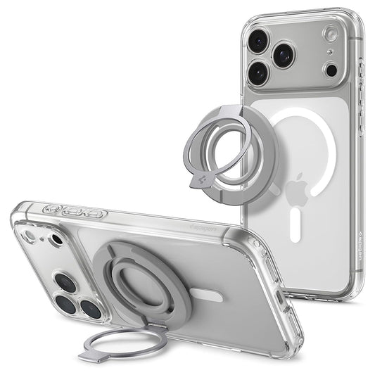 Support Anneau Spigen Dual Pop Mag S, Universel, Gris AMP11736