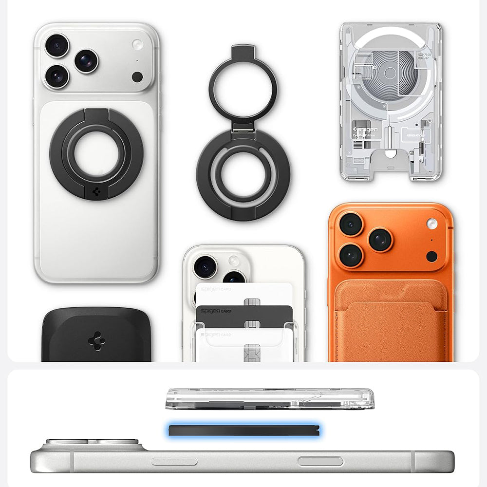 Spigen Dual Pop Mag S Ringhalter, Universal, Grau AMP11736