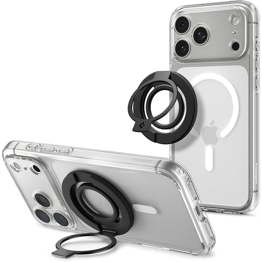 Support Anneau Spigen Dual Pop Mag S, Universel, Noir AMP11735