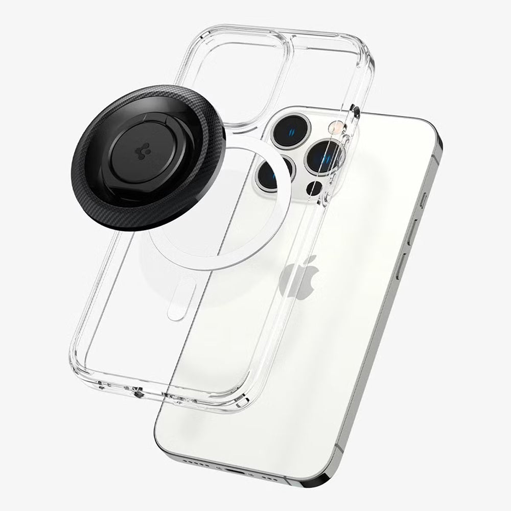 Spigen O-Mag OM100 Carbon Ringhalterung, Universal, Schwarz AMP05505