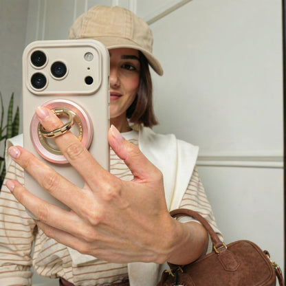 Tech-Protect MMR700 Lamano Ring Holder, Universal, Golden Pink