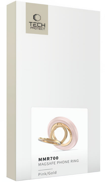 Tech-Protect MMR700 Lamano Ring Holder, Universal, Golden Pink