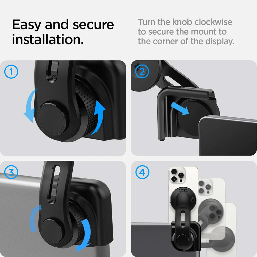 Support Magnétique Spigen OneTap pour Navigation Tesla, Universel, Noir ACP07869