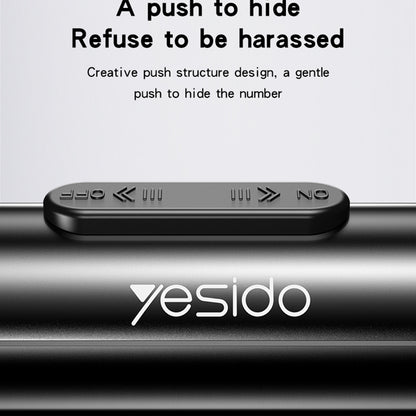 Support Numéro Téléphone Voiture Yesido C202, Noir