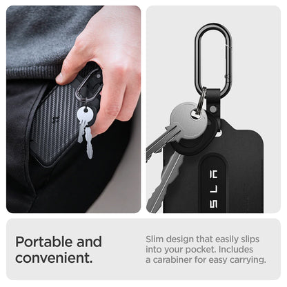 Supporto Spigen per Carte di Pagamento e Chiave Card Tesla, Set 2 pezzi, Nero ACP08794
