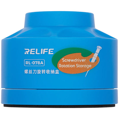 Support pour tournevis Relife RL-078A, rotatif, bleu