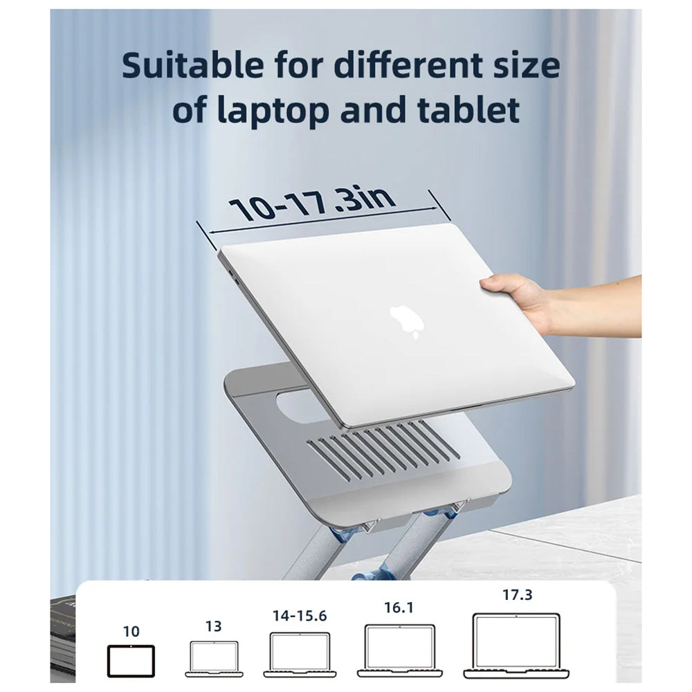 Yesido LP06 Ständer für Laptops 10 Zoll - 17,3 Zoll, Silber