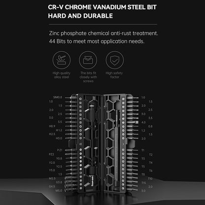 Cacciavite Jakemy JM-8180, 47in1, Nero