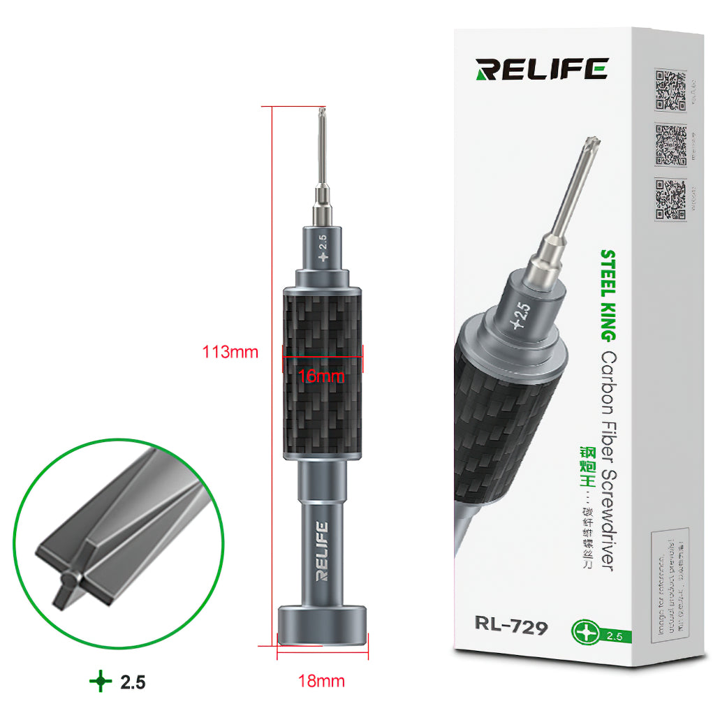 Cacciavite Relife RL-729, Croce Vuota 2.5mm