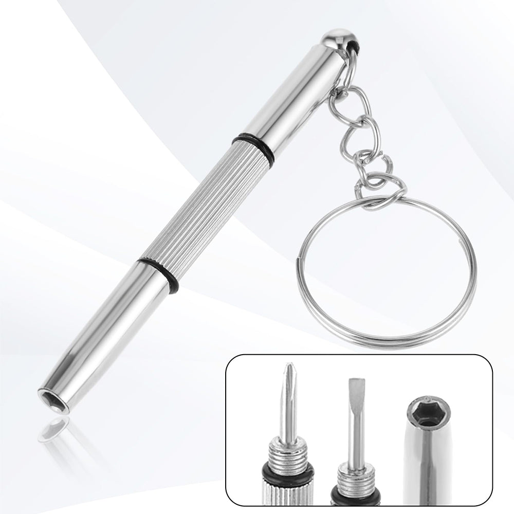 Schraubendreher Techsuit ST1 für Brillen, Silberfarben