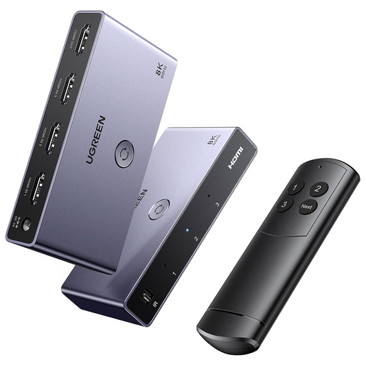 Switch Vidéo HDMI UGREEN CM624 (15604), Gris, Reconditionné