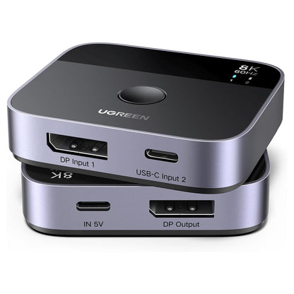 Switch Video DisplayPort / USB-C UGREEN 65878, Nero