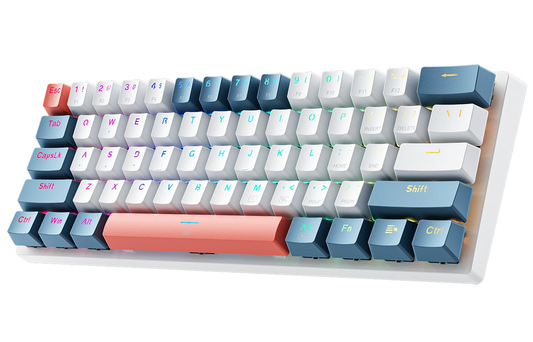 Tastiera Gaming Wired USB Machenike K500-B61 Meccanica, RGB, Retroilluminazione Rosso, Bianco Blu