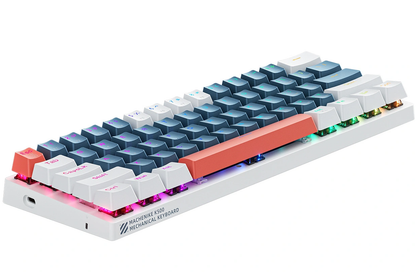 Clavier Gaming Filaire USB Machenike K500-B61 Mécanique, RGB, Bleu Blanc