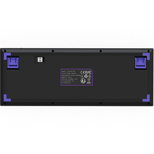 Tastiera Gaming Wireless Proove Slicker Pro, RGB, BT / Wi-Fi / Cablata, 1.8m, Nera WKSLPEN22416