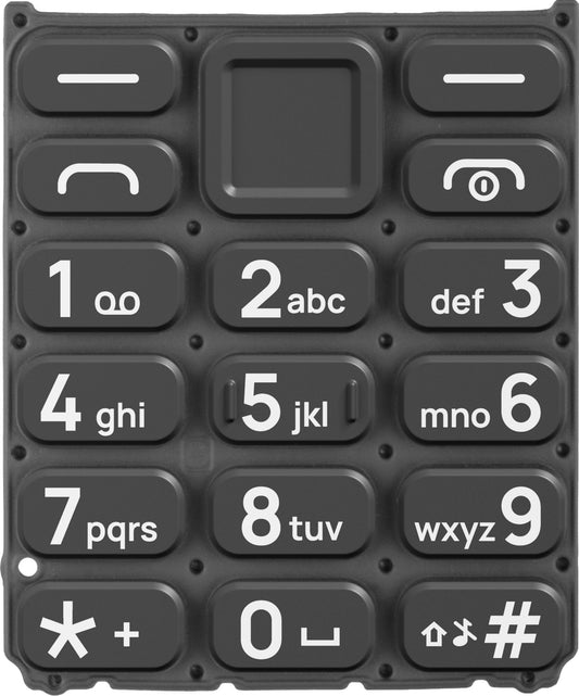 Clavier latin pour HMD 105 / Nokia 105 (2024), Noir