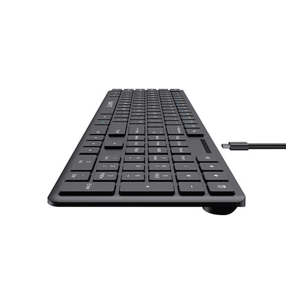Clavier filaire USB HAVIT KB252, USB-C, 1.5m, Noir