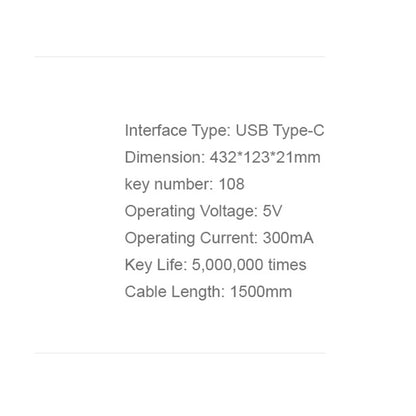 Clavier filaire USB HAVIT KB252, USB-C, 1.5m, Noir