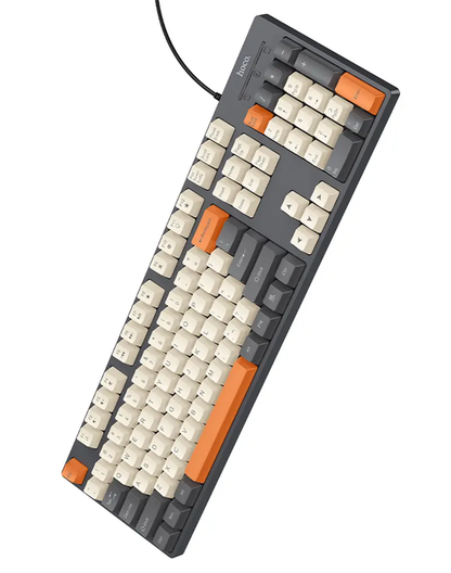 Clavier filaire USB HOCO GM61 Tri-Color, 1,45 m, Gris