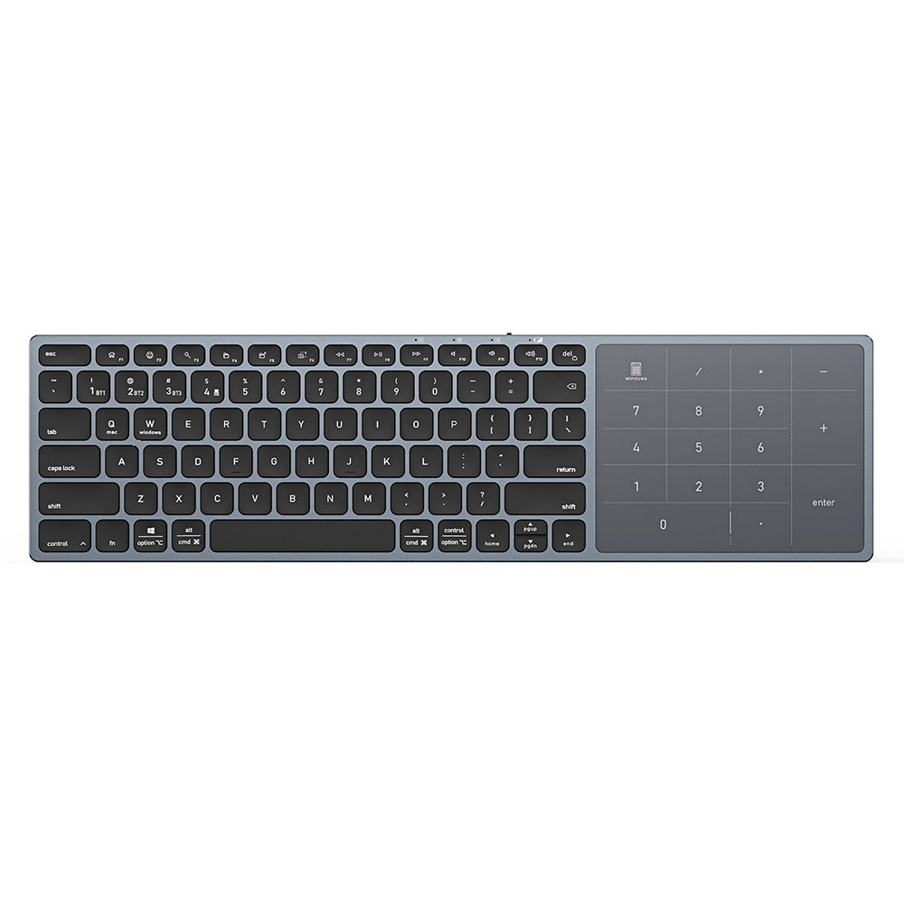 Tastiera Wireless DUX DUCIS LK, BT / Wi-Fi, Nera
