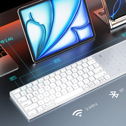 Tastiera Wireless DUX DUCIS LK, BT / Wi-Fi, Nera