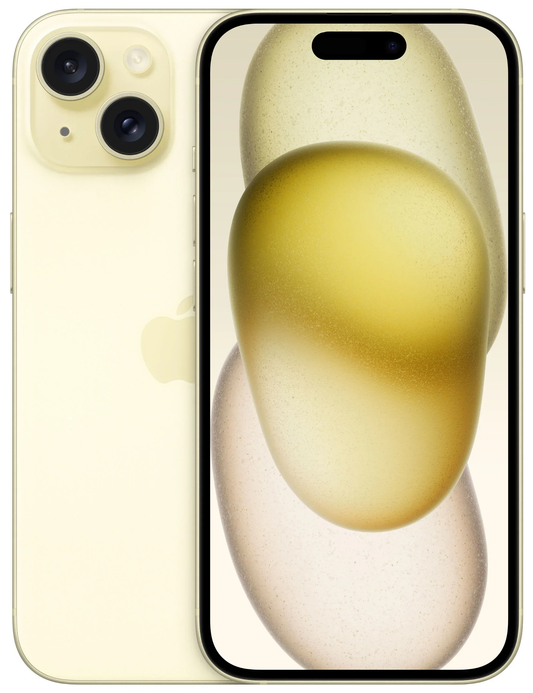 Mobiltelefon Apple iPhone 15, 128GB, Gelb MTP23ZD/A