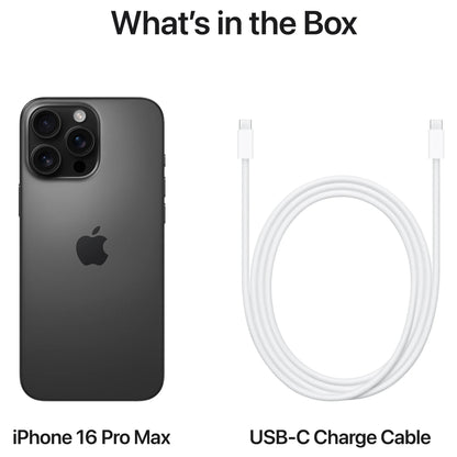 Telefono Mobile Apple iPhone 16 Pro Max, 256GB, Titanium Black MYWV3ZD/A