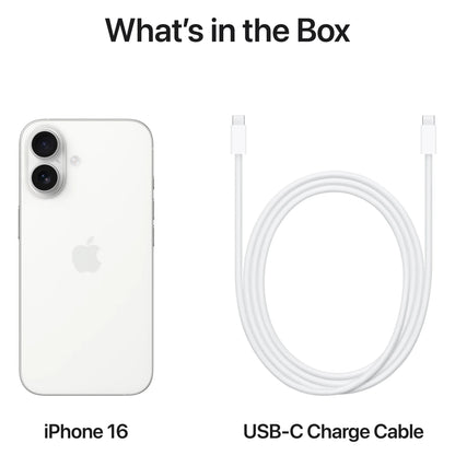 Mobiltelefon Apple iPhone 16, 128GB, Weiß MYE93ZD/A