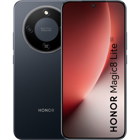 Telefono Cellulare Honor Magic8 Lite 5G Dual SIM, 256GB, 8GB, Midnight Black 5109BYQT