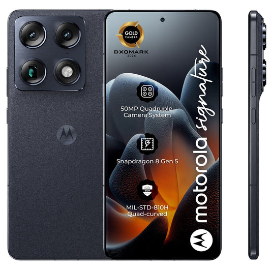 Telefono Mobile Motorola Signature 5G, 512GB, 16GB, Pantone Carbon PBAB0002SE