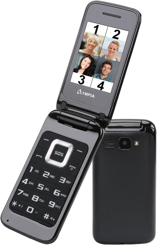 Mobiltelefon Olympia Luna Dual SIM, Schwarz 2210