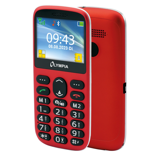 Mobiltelefon Olympia Sun Komfort Dual SIM, Rot 2223