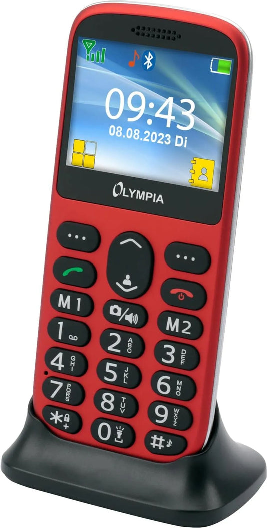 Mobiltelefon Olympia Sun Komfort Dual SIM, Rot 2223