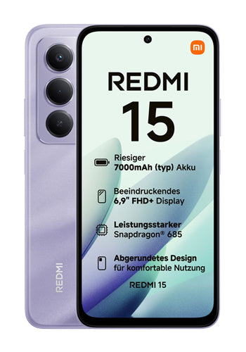 Mobiltelefon Xiaomi Redmi Note 15 5G, 256GB, 8GB, Purple MZB0LWFEU